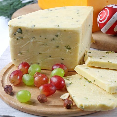 Cheddar with Spring Onions