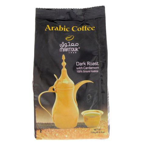 Maatouk Arabic Coffee Dark Roast with Cardamom 250g