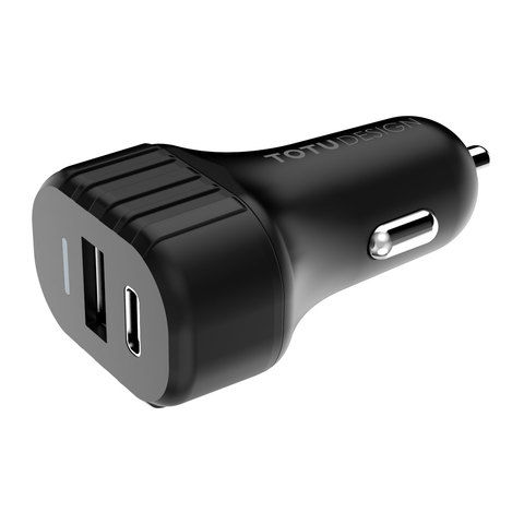 Totudesign Car Charger Type-C Black