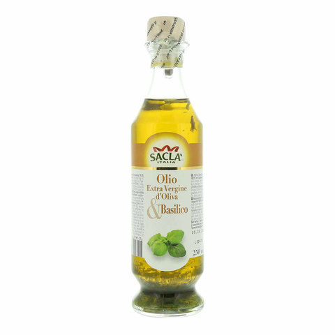Sacla Extra Virgin Olive Oil Seasoning with Basil 250ml