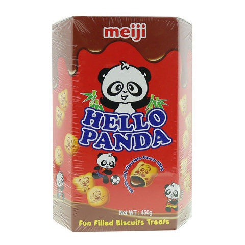 Meji Hello Panda Fun Filled Biscuits Treats 450g