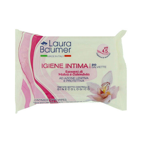 Laura Baumer Intimate Care Wipes 20 Pieces