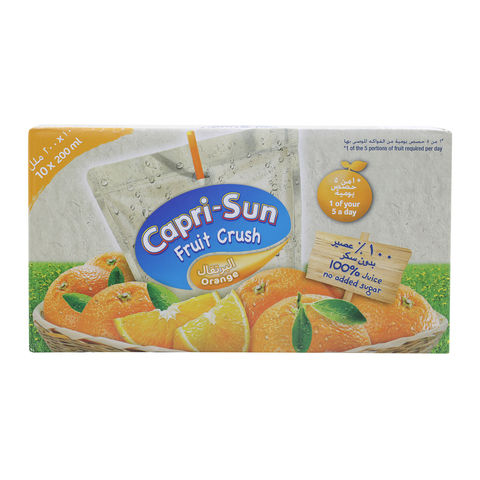 Capri-Sun Fruit Crush Orange 200 ml X 10