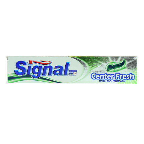 Signal Center Fresh With Mouthwash Toothpaste 120ml