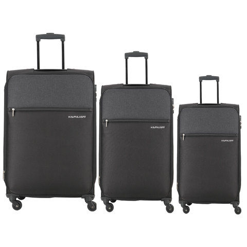 Kam Shifu 4W 3Pcs Trolley Bagset Blk(55-66-77)