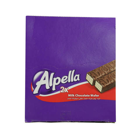 Alpella 2x Milk Chocolate Wafer 36g x24