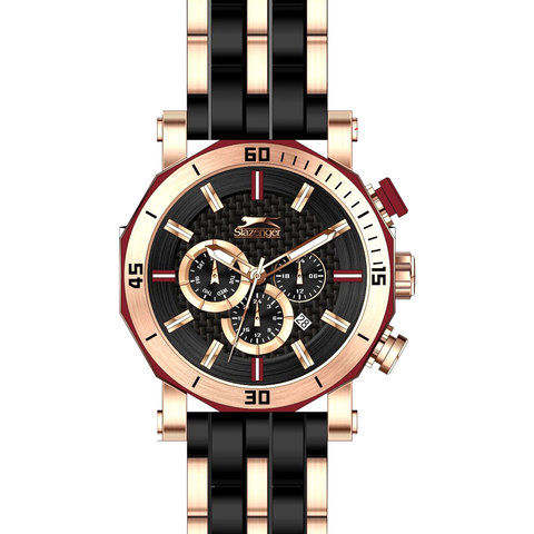 Slazenger Men's Multifunction Display Black Dial TT Black Resin Bracelet - SL.9.6016.2.01