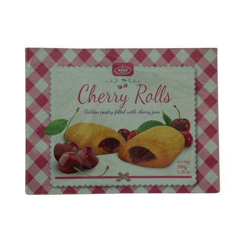 Klas Golden Pastry Filled with Cherry Jam Cherry Rolls 300g