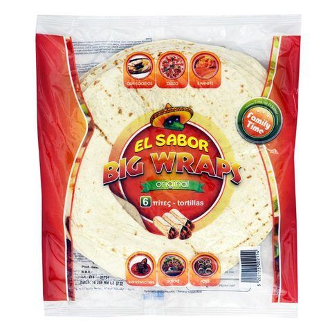 El Sabor Big Wraps 6's 420g