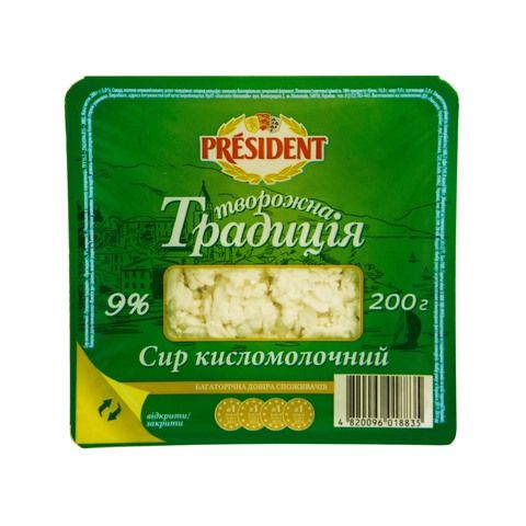 President Cottage Cheese 9% 200g