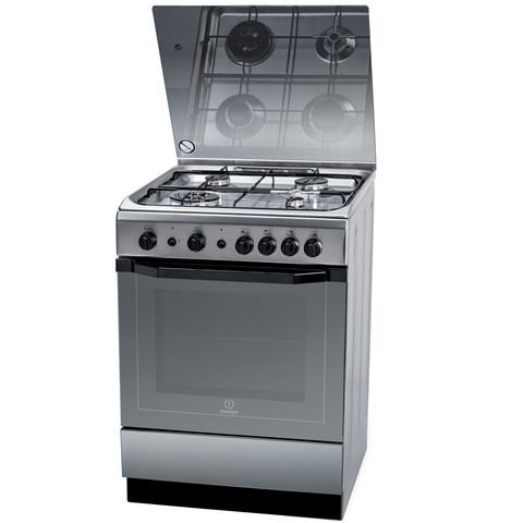 Indesit 60X60 Cm Gas Cooker I6TG1GKXEX 4Burners