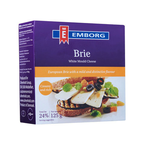 Emborg Brie White Mould Cheese 125 g