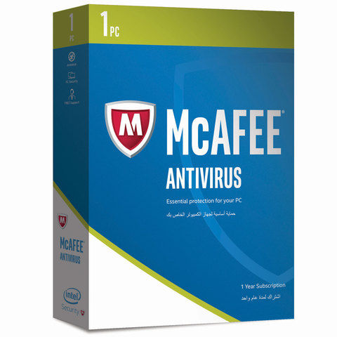 McAfee Antivirus 2018- 1 User