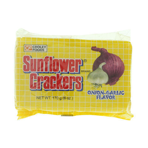 Croley Foods Sunflower Onion Garlic Flavor Crackers 170g
