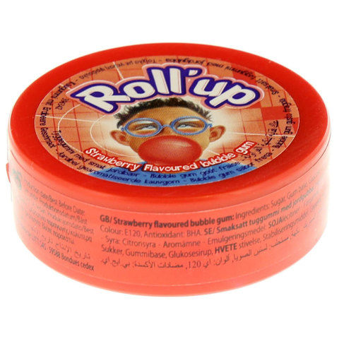 Roll'up Strawberry flavored Bubble Gum 29g