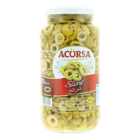 Acorsa Sliced Green Olives 950g