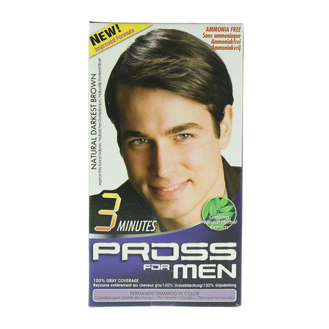 Pross For Men Natural Darkest Brown Mcw04