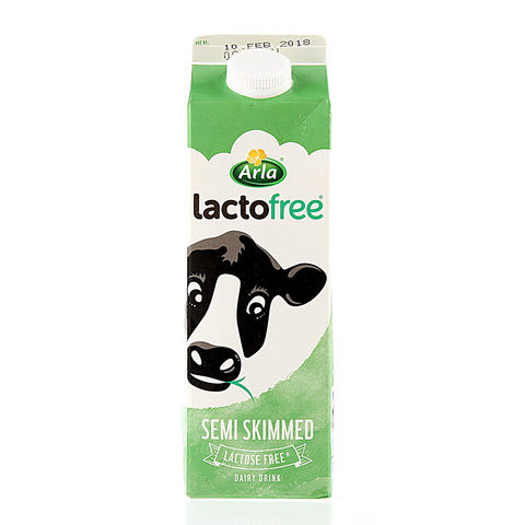 Arla Lactofree Fat Semi Skim Milk 1l