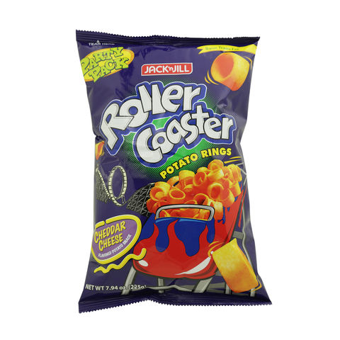 Jack n' Jill Roller Coaster Cheddar Cheese Potato Rings 225g