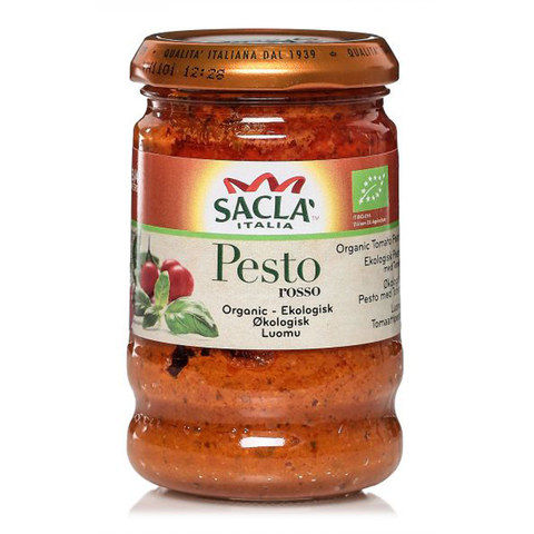 Sacla Italia Organic Pesto Rosso 190g