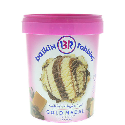 Baskin Robbins Ice Cream Gold Medal Ribbon 1L