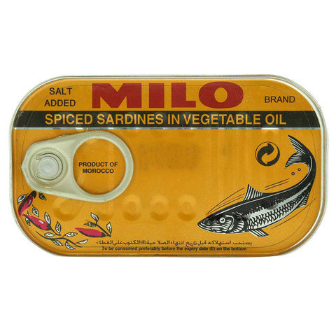 Milo Spiced Sardines in Vegetable Oil 125g