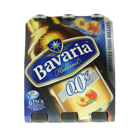 Bavaria Holland Peach Non Alcoholic Malt Drink 330mlx6