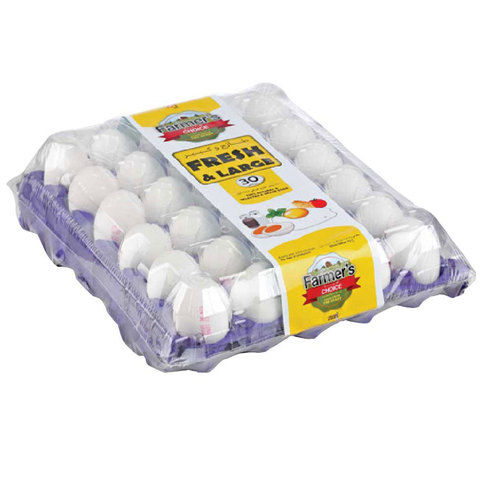 Farmer Choice White Large Eggs x30
