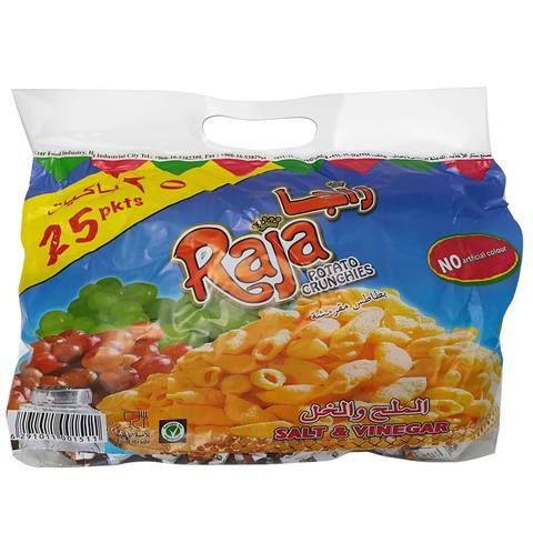 Raja Potato Crunchies Salt & Vinegar 15gx25