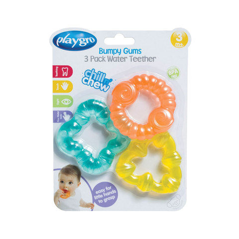 Playgro Bumpy Gums 3pack Water Teethers