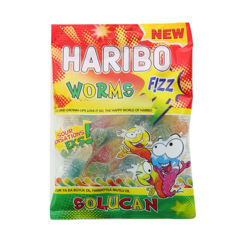 Haribo Fizz Worms 80g