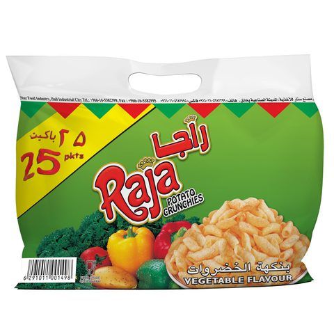 Raja Potato Crunchies Vegetable Flavor 15gx25