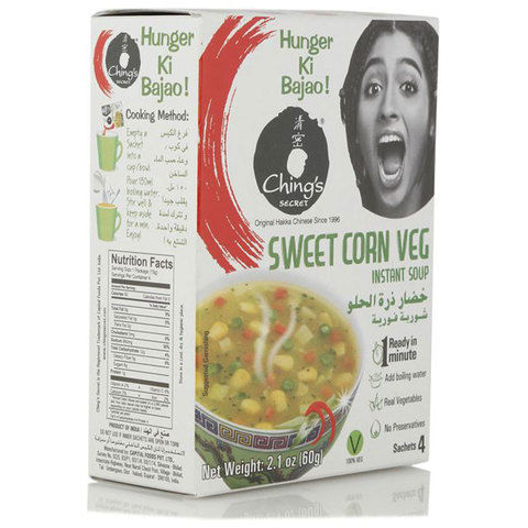 Ching's Secret Instant Soup Sweet Corn Vegetable 60g