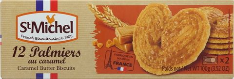 St. Michel Palmiers Caramel Butter Biscuits 100g