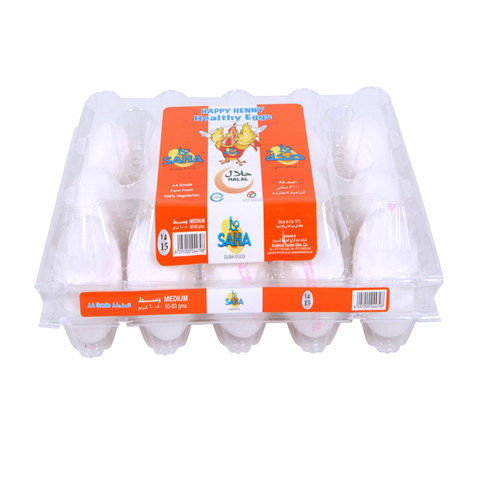 Saha White Medium Eggs x15