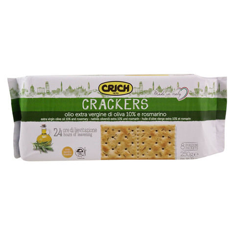 Crich Crackers Extra Virgin Olive Oil 10% And Rosemary 250g
