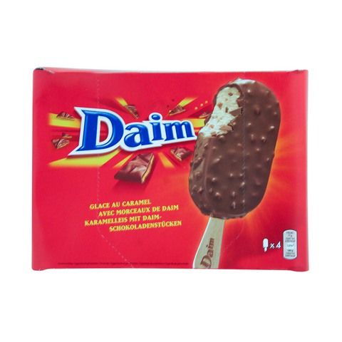 Daim Chocolate Ice Cream Sticks 110ml x4