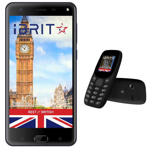 iBrit i7 Dual Sim 4G 32GB Blue + iBrit Mobile Retro Dual Sim