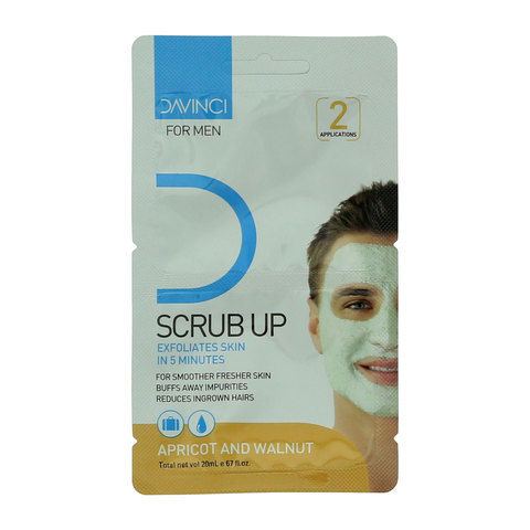 Davinci Scrub Up Exfoliates Skin In 5 Minutes Apricot And Walnut 20ml
