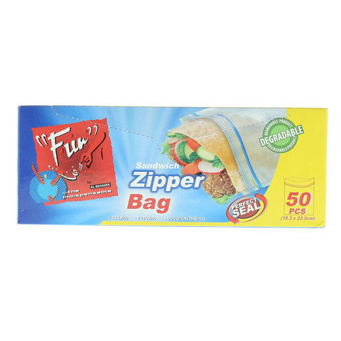 Fun Sandwich Zipper 50 Bags