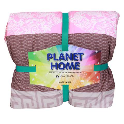 Planet Home Microfiber Comforter 150X220 Dark Pink