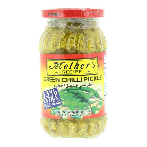 Mother's Recipe Green Chilli Pickle 400g