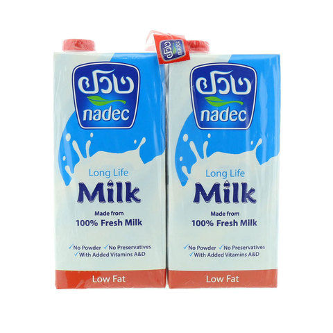 Nadec Low Fat Long Life Milk 1Lx4