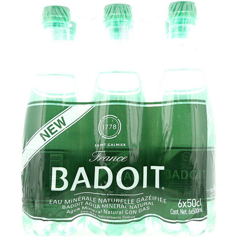 Badoit Sparkling Natural Mineral Water 500mlx6