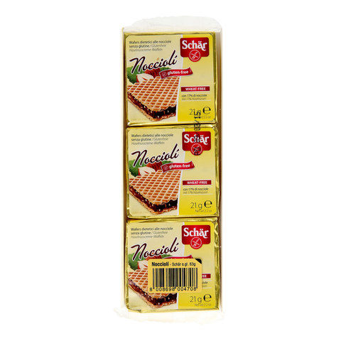 Schar Gluten Free Nocioli Snack 21gX3