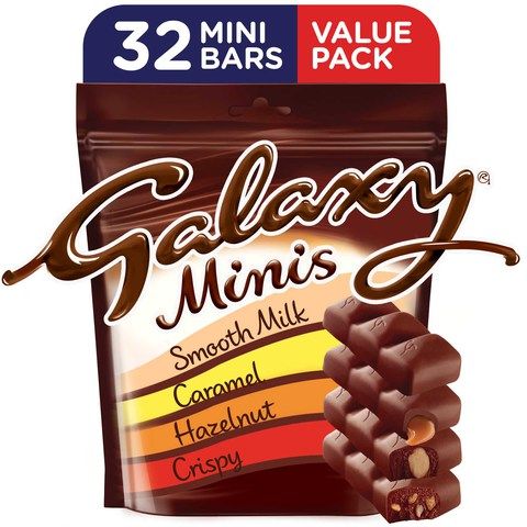 Galaxy® Minis Assorted Chocolate Mini Bars Pouch 400g (32 pcs)
