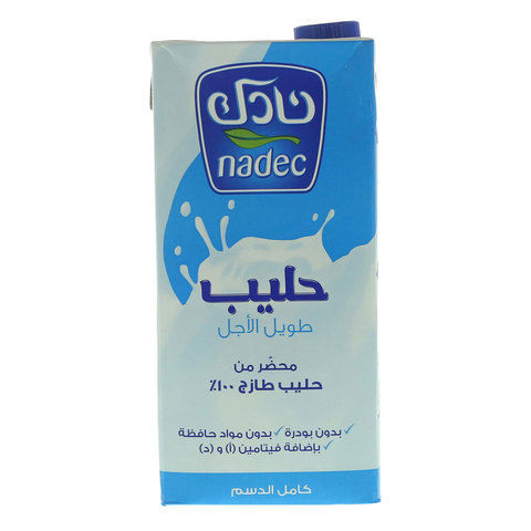 Nadec Full Fat Long Life Milk 1L