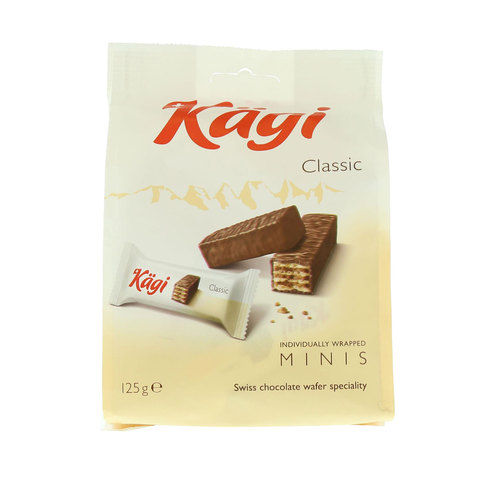 Kagi Classic Swiss Chocolate Wafer Speciality 125g