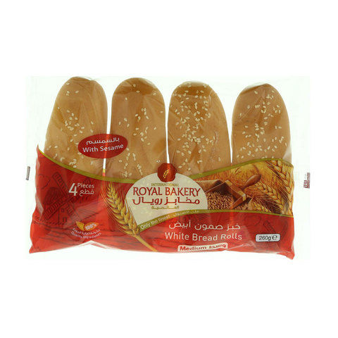 International Royal Bakery White Bread Rolls 260g