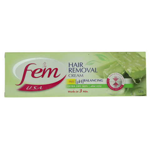Fem Extra Dry Skin Hair Removal Cream With Lotion 120G
